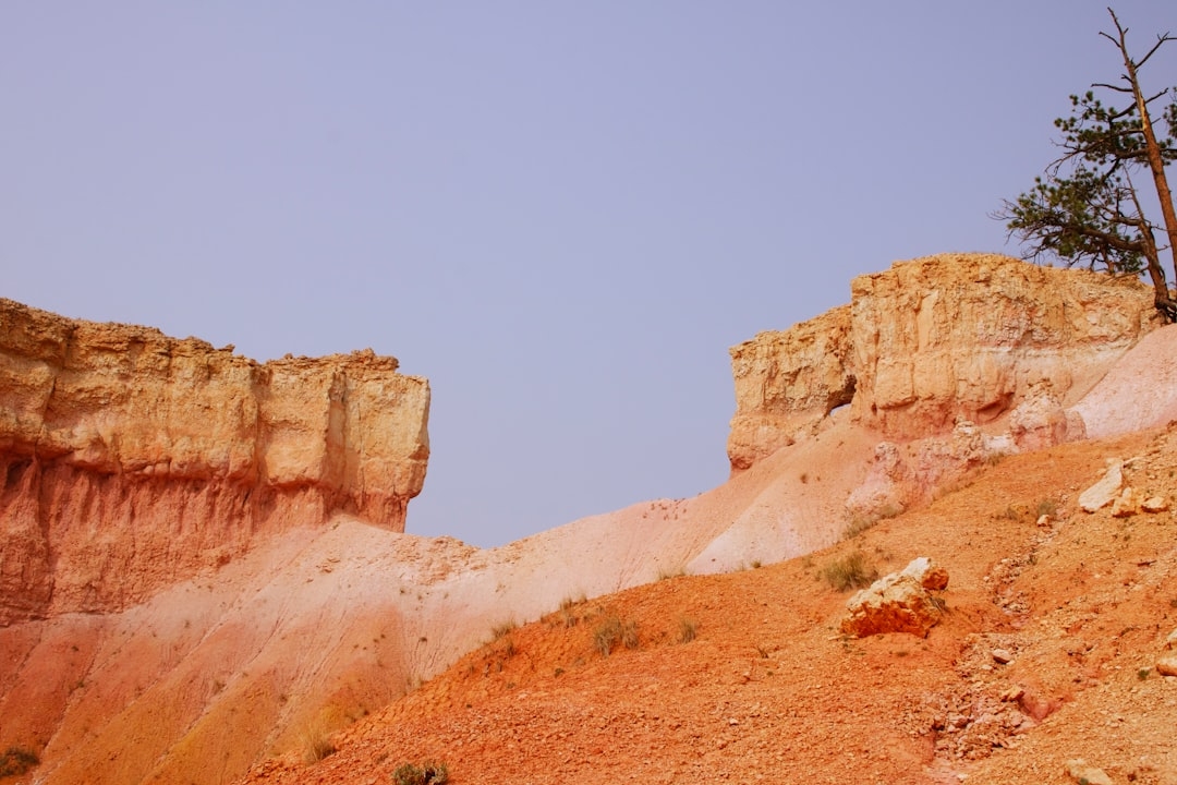 a couple of rocks that are on a hill